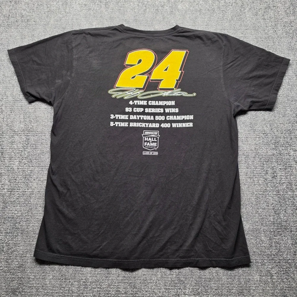 Jeff Gordon 24 DuPont Monte Carlo NASCAR Hall of Fame Graphic T Shirt Mens XL